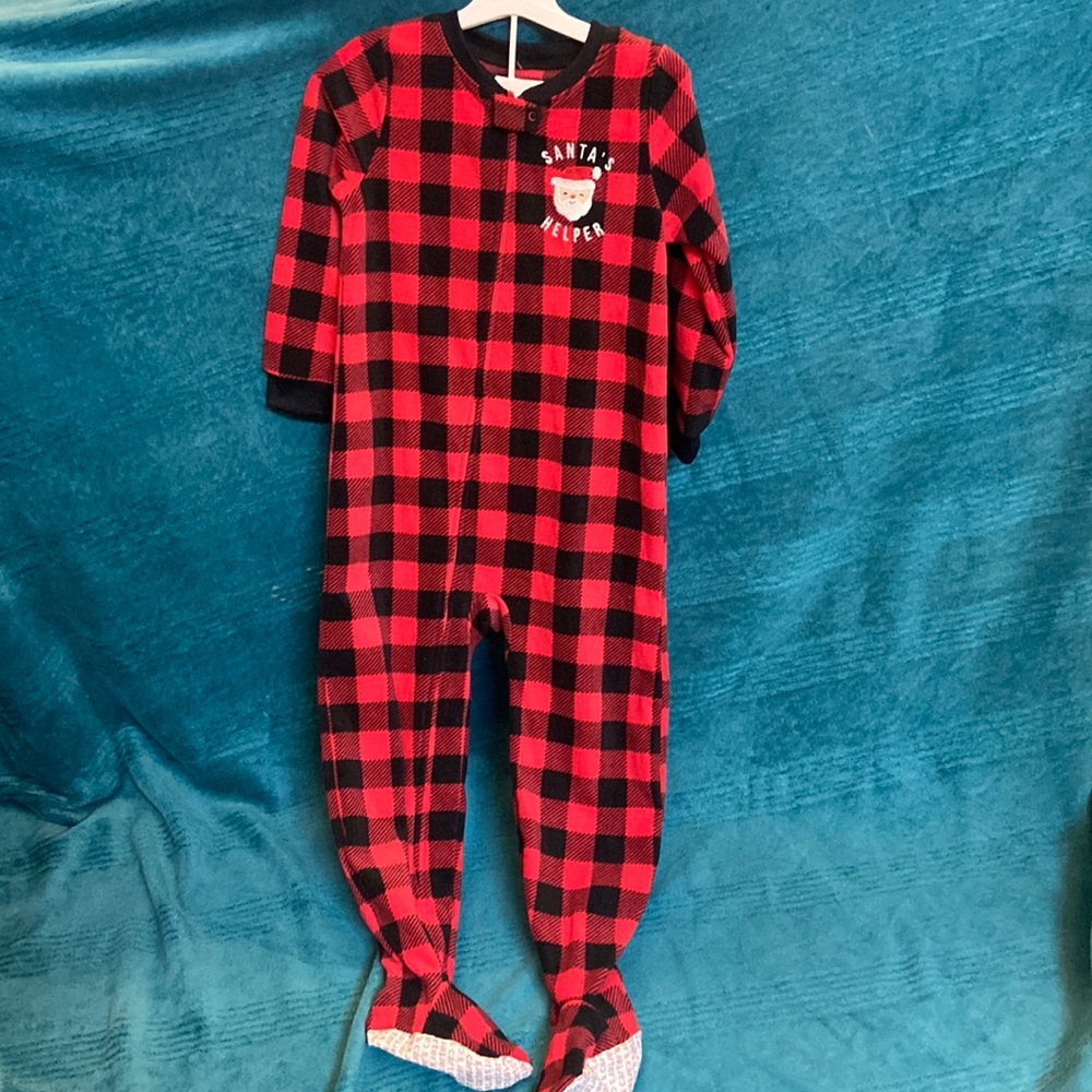 Christmas onesie zipper up pajamas